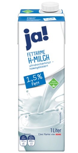JA! Long-life / UHT-Milk 1.5% fat