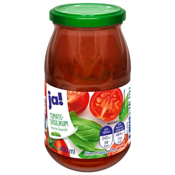 JA! Tomato and Basil Pasta Sauce 400g