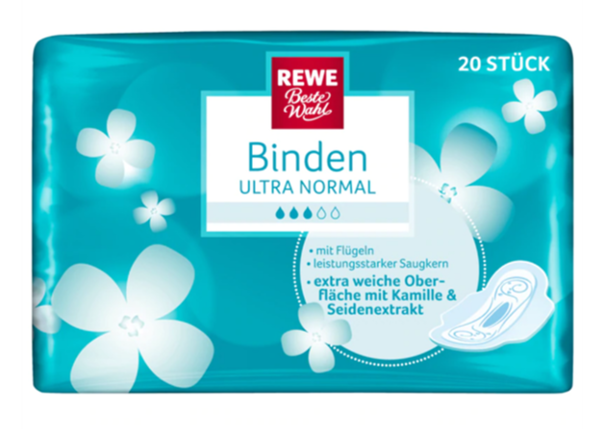 REWE Best Choice Ultra Sanitary-Towels - with wings 20pcs