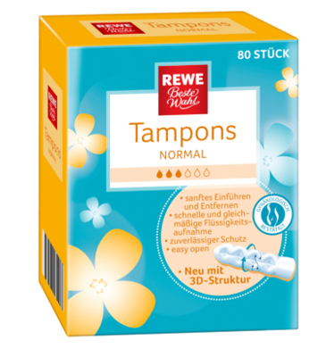 REWE Best Choice Tampons Normal 80pcs